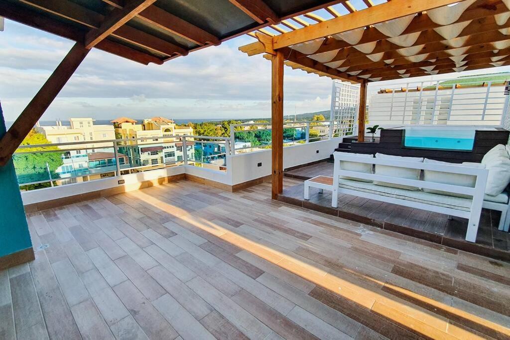 Apart. Bbq, Jacuzzi Y Vista Al Mar, 4Hb/Ac. Barahona Exterior foto